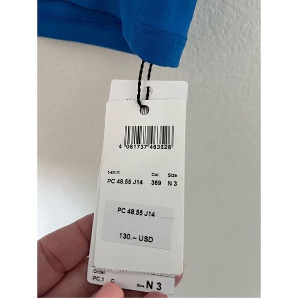 Marc Cain T-shirt with slit mock neck NEW - Picture 4 of 7